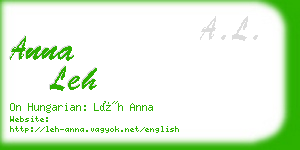 anna leh business card